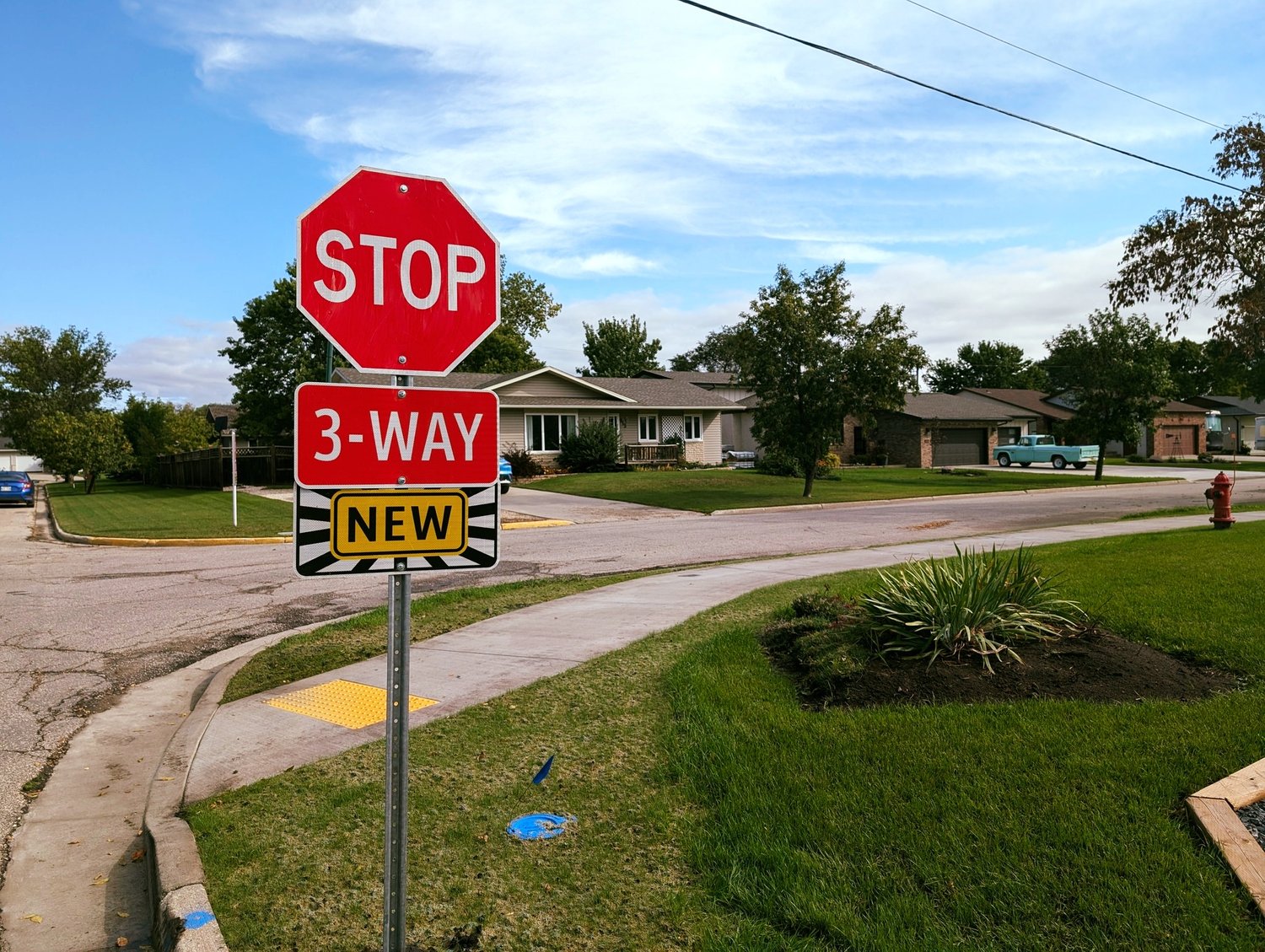 3 Way Stop Sign