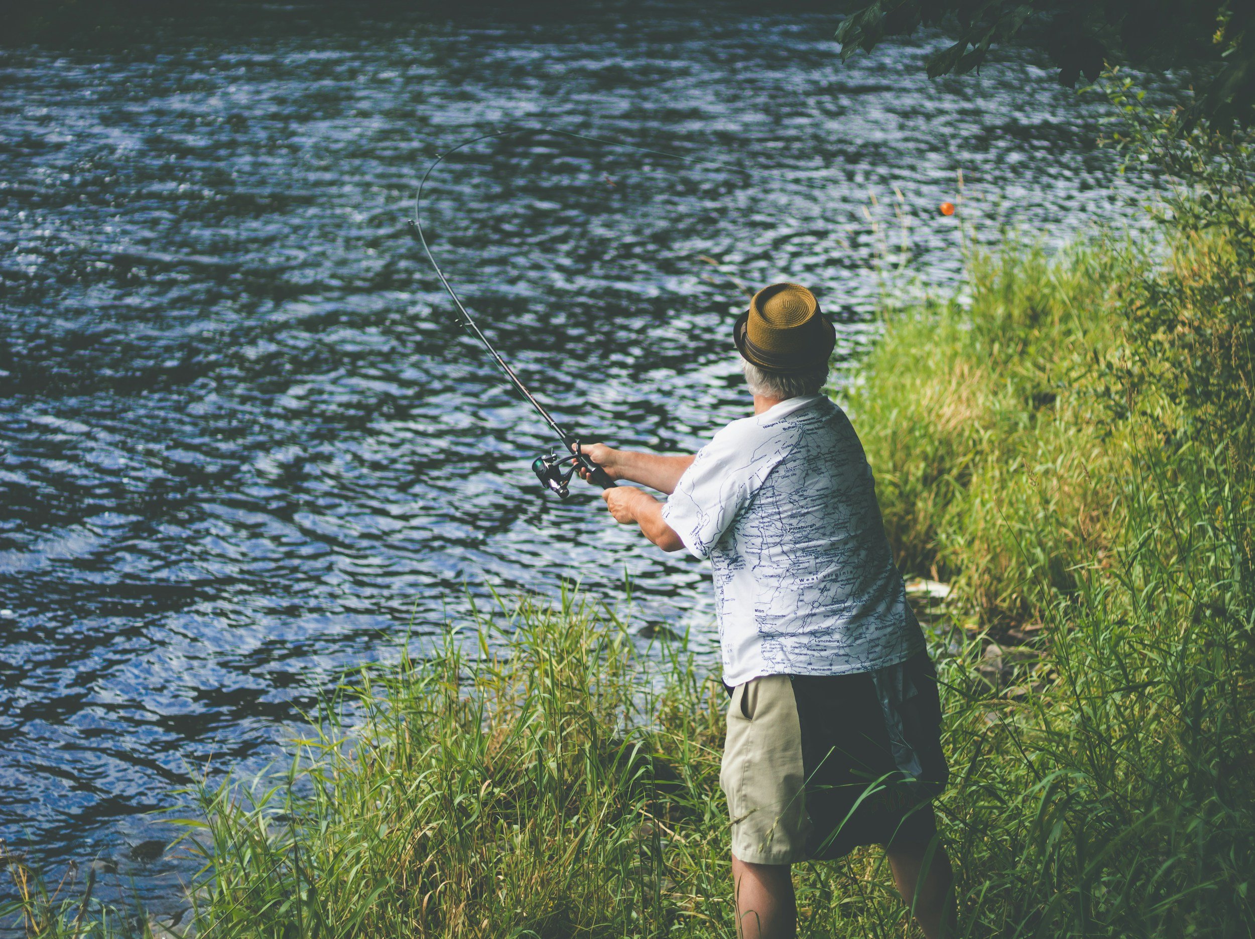 Man fishing